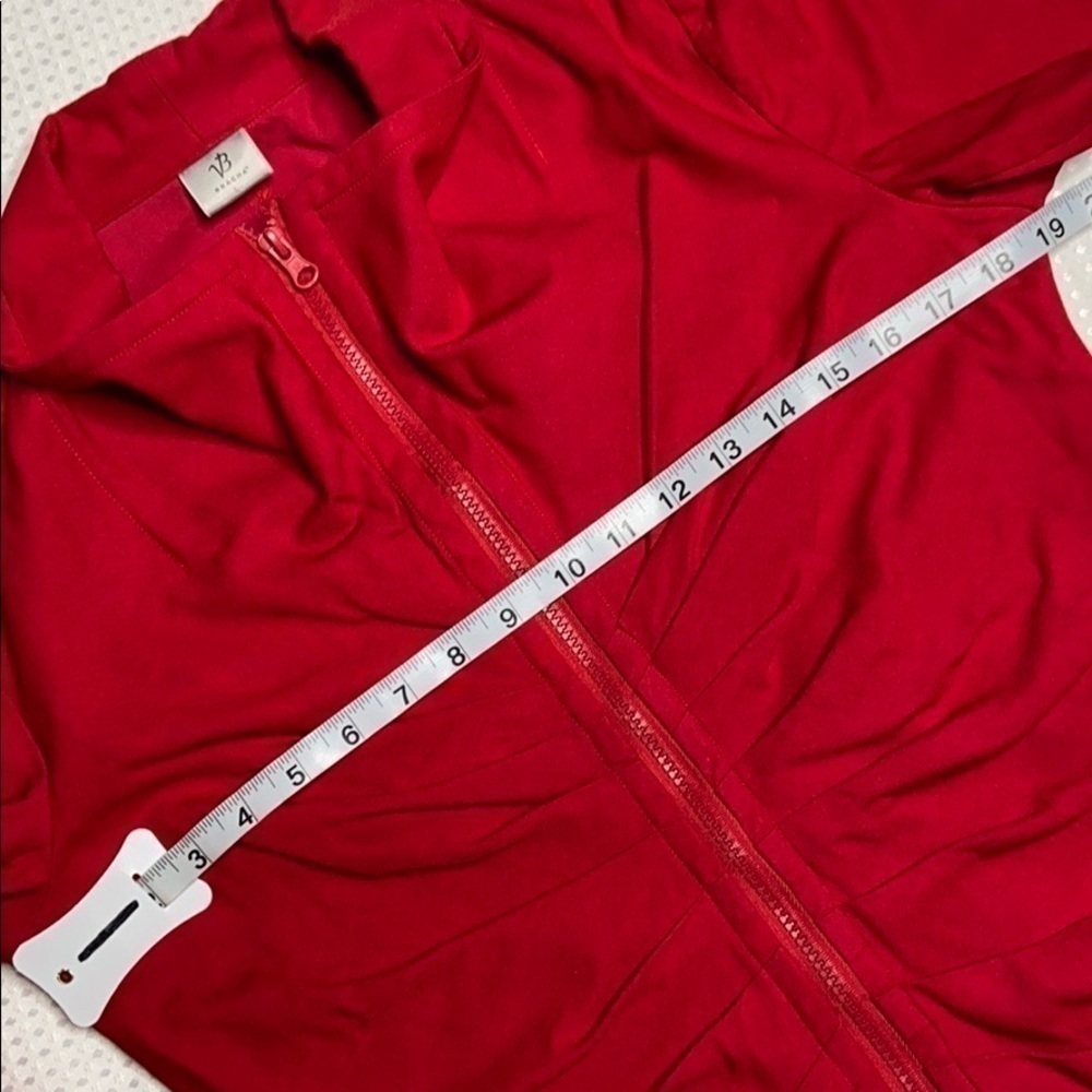 BRACHA - Red Front Zip Jacket - Picture 4 of 8